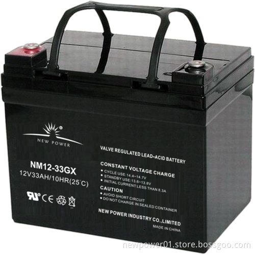 Solar Battery 12V33ah High Quality AGM Gel Battery (NM12-33GX)